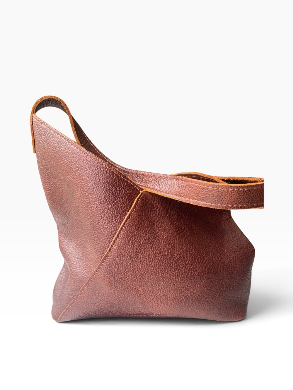 Classic Brown Leather Shoulder Bag… Portland leather